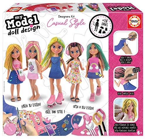 Educa - My Model Doll Design Casual Muñeca, Multicolor, 18368