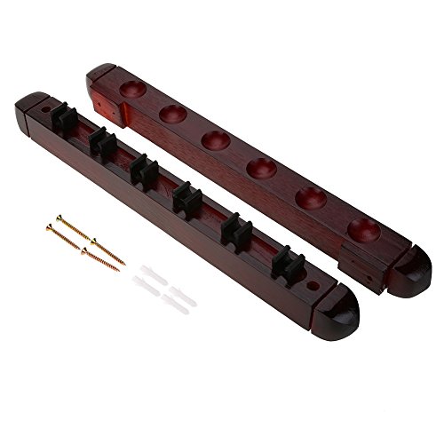 El Taco de Billar de Madera El Billar de Madera El Billar de la Pared Pega el Tenedor con los Tornillos y los enchufes de Pared sostiene hasta 6 Cues El Taco de Billar de Madera El Billar de Madera El Billar de la Pared Pega el Tenedor con los Tornillos y los enchufes de Pared sostiene hasta 6 Cues