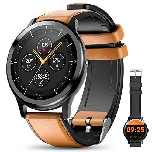 ELEGIANT SmartWatch, 1.3'' Reloj Inteligente IP68 con Pantalla Táctil, Pulsera de Actividad Inteligente Hombre para Deporte, Monitor de Actividades, Podómetro Cronómetro Pulsómetro para iOS Android ELEGIANT SmartWatch, 1.3'' Reloj Inteligente IP68 con Pantalla Táctil, Pulsera de Actividad Inteligente Hombre para Deporte, Monitor de Actividades, Podómetro Cronómetro Pulsómetro para iOS Android
