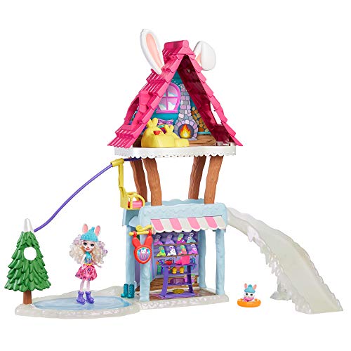 Enchantimals Hoppin' SKI Chalet con Bevy Bunny Y MUÑECAS Jump Enchantimals Hoppin' SKI Chalet con Bevy Bunny Y MUÑECAS Jump