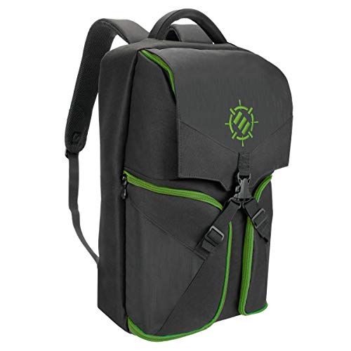 ENHANCE Universal Gaming Laptop Mochila y Consola Estuche de Almacenamiento Compatible con Sistemas PS4 Pro, Xbox One y VR - Sostiene Controladores, Auriculares, Juegos y Accesorios - Verde ENHANCE Universal Gaming Laptop Mochila y Consola Estuche de Almacenamiento Compatible con Sistemas PS4 Pro, Xbox One y VR - Sostiene Controladores, Auriculares, Juegos y Accesorios - Verde