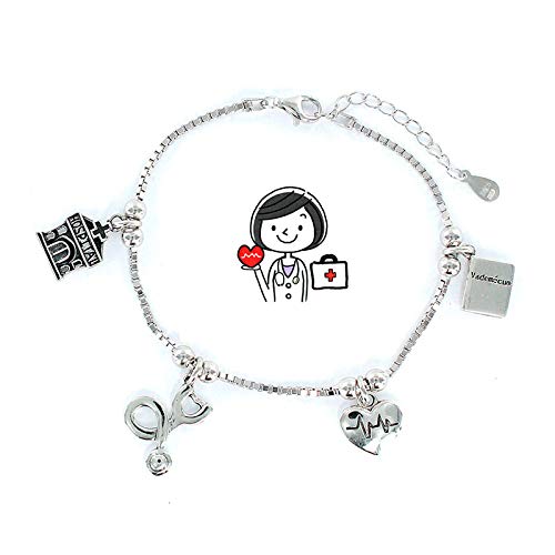 Eres lo mas mujer Pulseras Profesiones Plata (Doctora) Eres lo mas mujer Pulseras Profesiones Plata (Doctora)