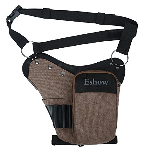 Eshow Bolso de Pierna Riñonera para Hombres Tela de Lona Senderismo Running Deporte al Aire Libre Eshow Bolso de Pierna Riñonera para Hombres Tela de Lona Senderismo Running Deporte al Aire Libre
