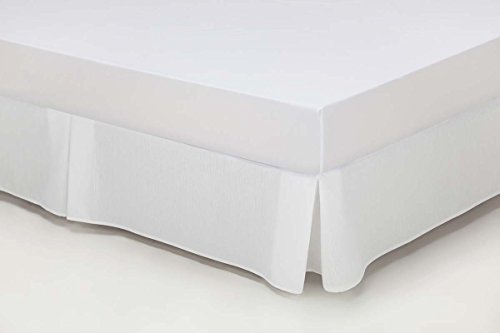 ESTELA - Cubrecanapé Hilo Tintado RÚSTICO Color Blanco óptico - Cama de 200 - Alto 35 cm - Tipo Colcha - 50% algodón / 50% poliéster - Medidas: 200 x 190/200 + 35 cm.