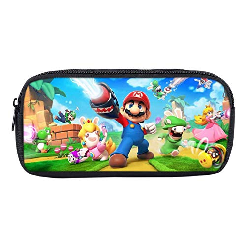 estuche de super mario estuche para bolígrafos de Mario Bros, estuche para lápices sónico de dibujos animados para niños y niñas, estuche escolar, estuche para bolígrafos para estudiantes