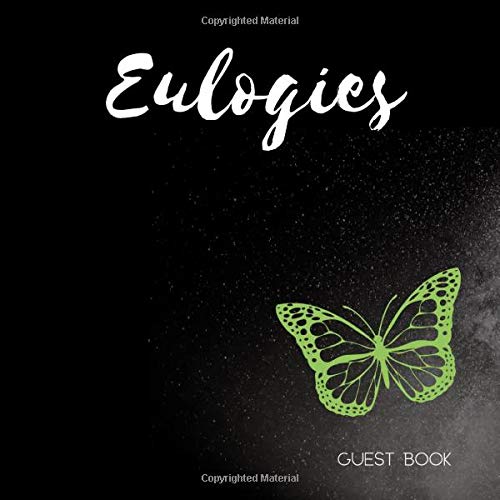 Eulogies: Funeral Condolence and Memorial Guest Book Register (Large Print)