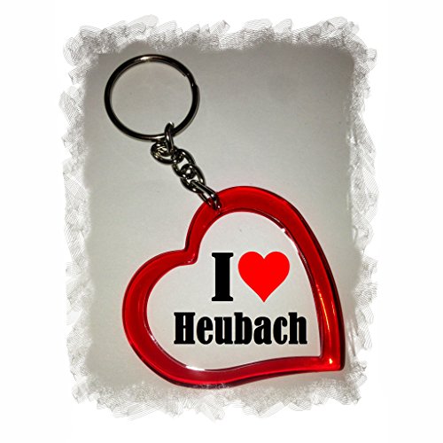 EXCLUSIVO: Llavero del corazón "I Love Heubach" , una gran idea para un regalo para su pareja, familiares y muchos más! - socios remolques, encantos encantos mochila, bolso, encantos del amor, te, amigos, amantes del amor, accesorio, Amo, Made in Germany.