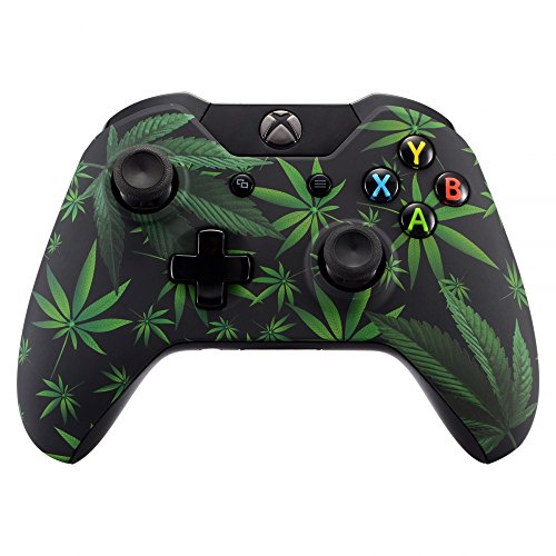 eXtremeRate Carcasa para Mando Xbox One Standard Accesorios Protectora Tacto Suave Placa Frontal Funda Delantera Kit de reemplazo Cubierta Shell para Controlador de Xbox One Original(Hojas Verdes) eXtremeRate Carcasa para Mando Xbox One Standard Accesorios Protectora Tacto Suave Placa Frontal Funda Delantera Kit de reemplazo Cubierta Shell para Controlador de Xbox One Original(Hojas Verdes)