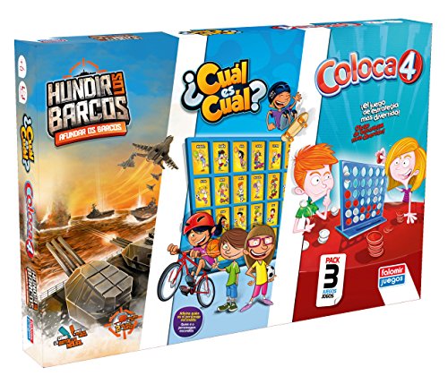 Falomir Coloca 4 + Hundir los Barcos Cuál (Pack mesa. Juegos Clásicos. (32-11545) , color/modelo surtido Falomir Coloca 4 + Hundir los Barcos Cuál (Pack mesa. Juegos Clásicos. (32-11545) , color/modelo surtido