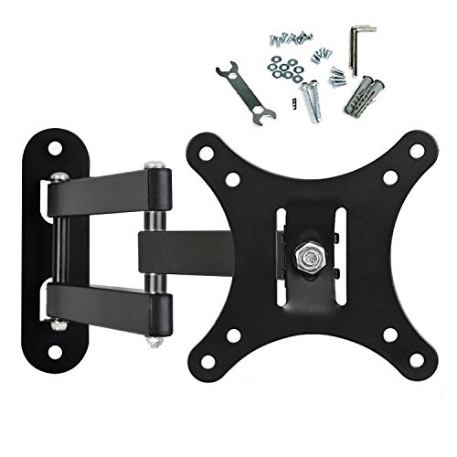 fam famgizmo Soporte de pared para TV 10-26 Pulgadas (25-65cm) de Pantalla Plana(LED LCD Plasma 4K 3D), Máx Vesa 100×100mm, Carga 25KG, con Brazo Movil de Función Giratoria e Inclinable, Color Negro fam famgizmo Soporte de pared para TV 10-26 Pulgadas (25-65cm) de Pantalla Plana(LED LCD Plasma 4K 3D), Máx Vesa 100×100mm, Carga 25KG, con Brazo Movil de Función Giratoria e Inclinable, Color Negro