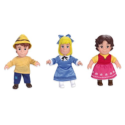 Famosa 700012930 – Soft Juego de muñecas con Heidi, Peter y Klara en paquete de regalo, 17 cm , color/modelo surtido