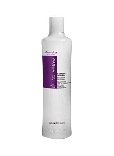 Fanola Champú NO YELLOW Antiamarillo - Especial cabellos grises, aclarados, decolorados, mechas, rubio claro - PROFESIONAL 350mL Fanola Champú NO YELLOW Antiamarillo - Especial cabellos grises, aclarados, decolorados, mechas, rubio claro - PROFESIONAL 350mL