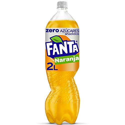 Fanta Naranja Zero Azúcares - Refresco con 7% de zumo de naranja Zero Azúcares añadidos- botella 2L
