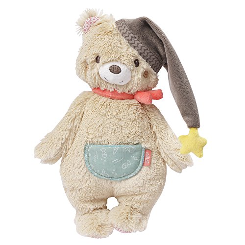 Fehn – Oso de peluche suave para agarrar, sentir y achuchar, para bebés y niños pequeños a partir de 0 meses multicolor Oso, Bruno