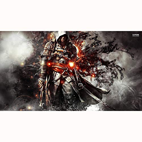 FENGZI Assassin'S Creed Edward James Kenway Jigsaw Puzzles 300/500/1000/1500 Piezas Adultos Adolescentes desafiante Juego (Size : 1000Pieces)