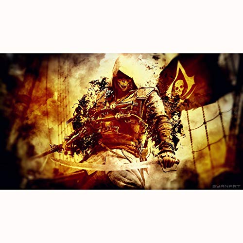 FENGZI Assassin'S Creed Edward James Kenway Jigsaw Puzzles 300/500/1000/1500 Piezas Juego de descompresión (Size : 1000Pieces)