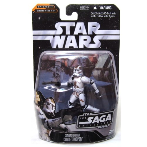 Figura de acción de Star Wars Saga Collection #068 Combat Engineer Clone Trooper