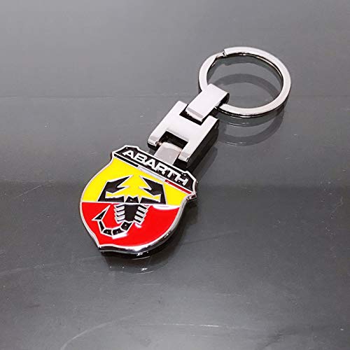 FISH4 Llavero de metal universal para Fiat Abarth 500 FISH4 Llavero de metal universal para Fiat Abarth 500
