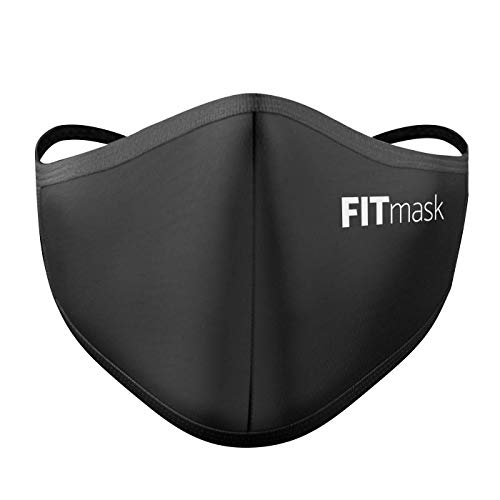 FITmask Mascarilla Reutilizable Lavable Certificada Tejido Hidrófugo Made in Spain Black Universe - Adulto Cabecera