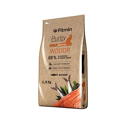 Fitmin Alimentación Cats Purity Indoor. Alimento Completo para Gatos Adultos Que Permanecen Preferentemente O Siempre En El Interior De Las Casas