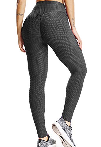 FITTOO Leggings Push Up Mujer Mallas Pantalones Deportivos Alta Cintura Elásticos Yoga Fitness Negro XL FITTOO Leggings Push Up Mujer Mallas Pantalones Deportivos Alta Cintura Elásticos Yoga Fitness Negro XL
