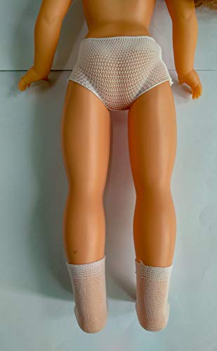Folk Artesanía Juego Calcetines Blancos y Braguitas de Punto Nuevo muñeca Nancy, Sintra, Noa Folk Artesanía Juego Calcetines Blancos y Braguitas de Punto Nuevo muñeca Nancy, Sintra, Noa