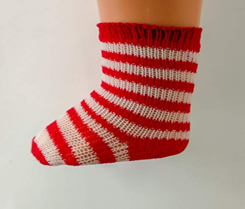 Folk Artesanía Juego Calcetines rallados Rojo y Blanco y Braguitas Blancas de Punto Nuevo muñeca Nancy, Sintra, Noa Folk Artesanía Juego Calcetines rallados Rojo y Blanco y Braguitas Blancas de Punto Nuevo muñeca Nancy, Sintra, Noa