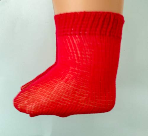 Folk Artesanía Juego Calcetines Rojos y Braguitas Blancas de Punto Nuevo muñeca Nancy, Sintra, Noa Folk Artesanía Juego Calcetines Rojos y Braguitas Blancas de Punto Nuevo muñeca Nancy, Sintra, Noa