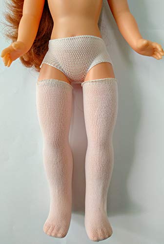 Folk Artesanía Juego Medias Blancas y Braguitas Blancas de Punto Nuevo muñeca Nancy, Sintra, Noa Folk Artesanía Juego Medias Blancas y Braguitas Blancas de Punto Nuevo muñeca Nancy, Sintra, Noa