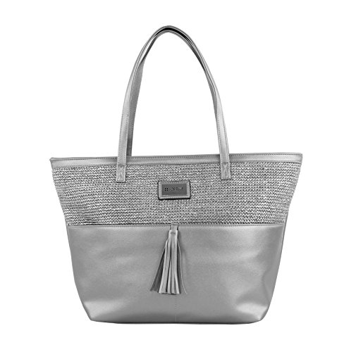 For Time 0JV5973, Bolso shopper mujer tipo tote grande, Gris, 0 For Time 0JV5973, Bolso shopper mujer tipo tote grande, Gris, 0