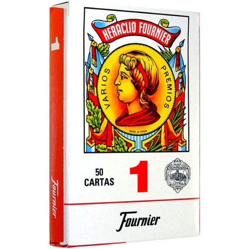 Fournier 1-50 Spanish Playing Cards (Red) by Fournier