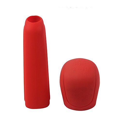 Funda de silicona para palanca de cambios de coche, color rojo Funda de silicona para palanca de cambios de coche, color rojo