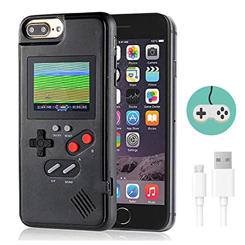 Funda de Teléfono para Juegos para iPhone,LucBuy Cubierta Protectora Estuche con 36 Juegos,Pantalla a Color,Estuche de Videojuegos a Prueba de Golpes para iPhone X/Xs/MAX/XR/6s/7/8P/11/12 Pro/Max/Mini