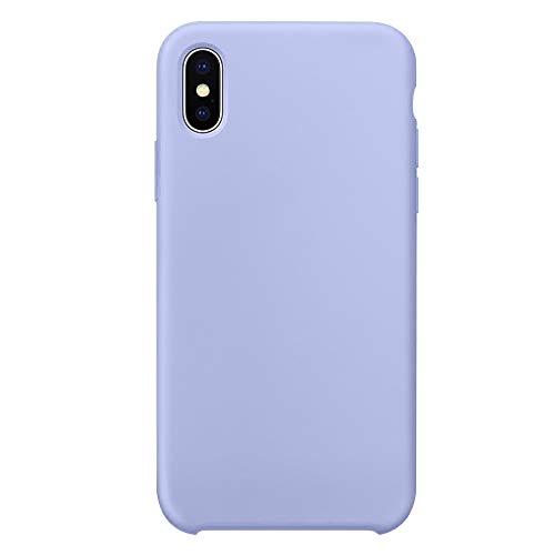 Funda iPhone XS MAX Carcasa Silicona Suave con Superfino Pelusa Forro iPhone XR Case Anti-rasguños Protección Teléfono Caso para iPhone XS Slim Líquido de Silicona Gel Carcasa