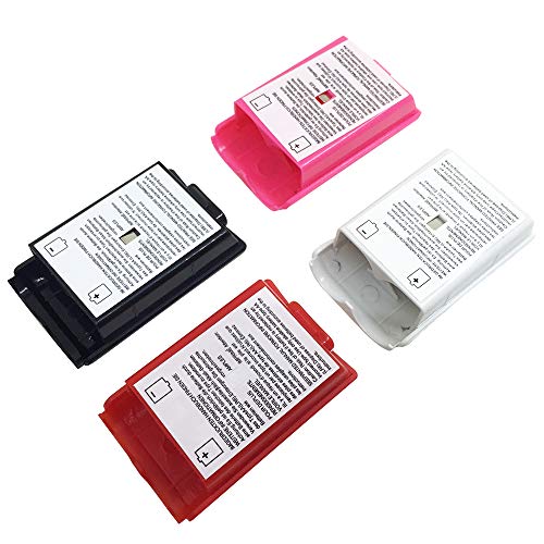 Funda Shell de 4 piezas para batería AFUNTA para el controlador inalámbrico Xbox 360 - 4 colores (Negro, Blanco, Rojo, Rosa) Funda Shell de 4 piezas para batería AFUNTA para el controlador inalámbrico Xbox 360 - 4 colores (Negro, Blanco, Rojo, Rosa)