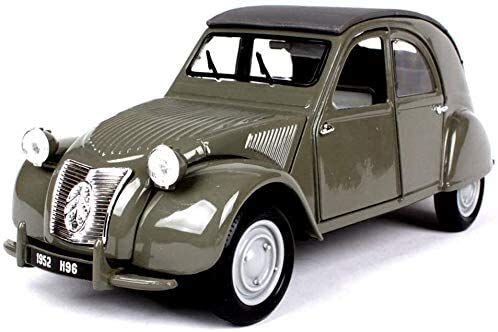 Fundición a presión de coche modelo 1952 01:18 Citroen 2CV Colección de simulación de aleación de zinc de coches de juguete for niños Decoración modelo de coche de 21,3 × 8,1 × 8,5 cm estática