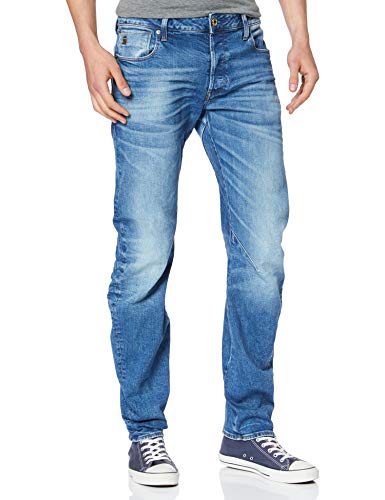 G-STAR RAW ARC 3D Slim Jeans Vaqueros, Authentic Faded Blue, 34W / 32L para Hombre