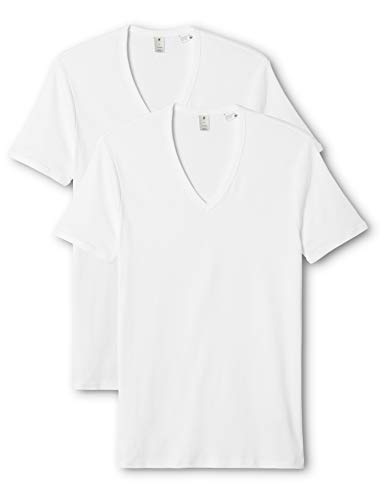 G-STAR RAW Base V T S/s 2-Pack Camiseta, Blanco (White 110), M para Hombre