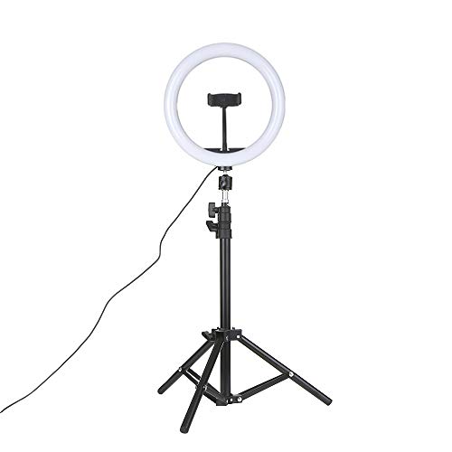 Galapara Luz de Anillo 26cm LED Regulable con Soporte 3-Colors 360 Rotary USB Powered Streaming Light para Vlogging Youtube Video Shooting Maquillaje Selfie, 10 niveles Brillo ajustable Regulable Galapara Luz de Anillo 26cm LED Regulable con Soporte 3-Colors 360 Rotary USB Powered Streaming Light para Vlogging Youtube Video Shooting Maquillaje Selfie, 10 niveles Brillo ajustable Regulable