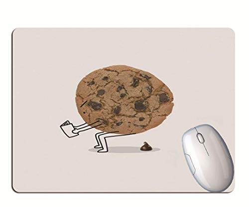 Gaming Mouse Pad, Creative Biscuit, Solid Color Background, Durable Rubber, Office Laptop Gaming Mouse Pad