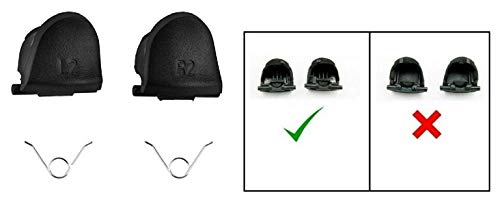 Gatillo Teclas Botons Hombro Botones para Sony PlayStation 4 DualShock 4 Control de Consola Paquete Set L1 + L2 + R1 + R2 Paréntesis Resorte Cambio de Repuestos Accesorios para PS4 - NEGRO Gatillo Teclas Botons Hombro Botones para Sony PlayStation 4 DualShock 4 Control de Consola Paquete Set L1 + L2 + R1 + R2 Paréntesis Resorte Cambio de Repuestos Accesorios para PS4 - NEGRO