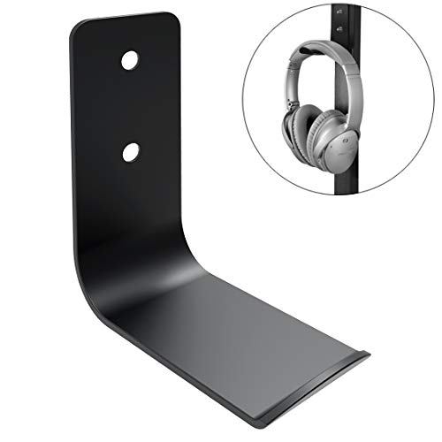 Geekria Soporte para Auriculares Videojuegos/Gancho para audífonos Debajo del Escritorio/para la mayoría de los Auriculares de Juego, como SteelSeries, Turtle Beach, Logitech, Senheiser (Negro)