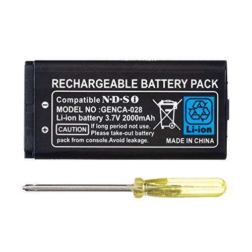 Generic 2000mAh Rechargeable Lithium-ion Battery + Tool Pack Kit Compatible for Nintendo DSi NDSi [Importación Inglesa] [video game]