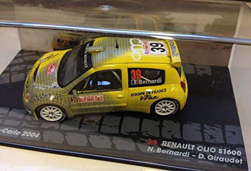 Générique Renault Clio S1600 - Rally Monte Carlo 2004 - Bernardi - IXO 1/43