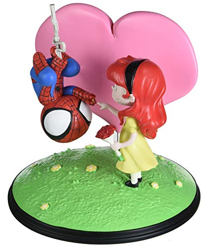 Gentle Giant and Statue Figura de Spider-Man y Mary Jane Animated, Rojo, 4x5x4.75