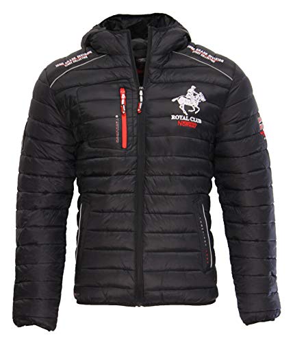 Geographical Norway - Chaqueta acolchada para hombre negro S Geographical Norway - Chaqueta acolchada para hombre negro S