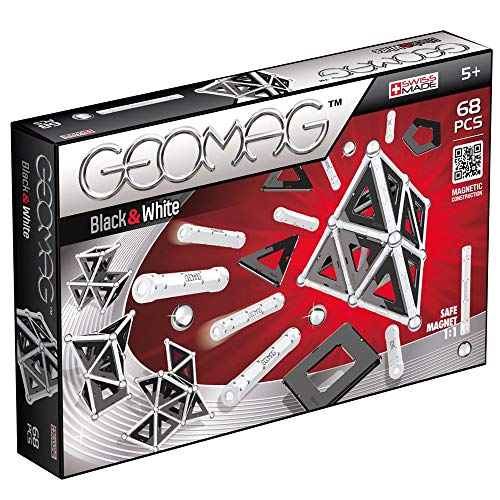Geomag- Black & White Panels, Multicolor, 68 Piezas (12) Geomag- Black & White Panels, Multicolor, 68 Piezas (12)
