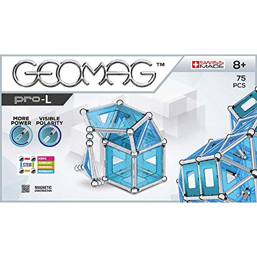 Geomag- Pro-L Construcciones magnéticas y Juegos educativos, Multicolor, 75 Piezas (23)