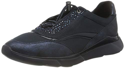 Geox D Hiver C, Zapatillas Mujer, Azul Marino, 38 EU