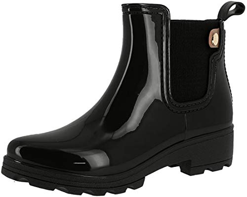 Gioseppo 40840, Botas de Agua para Mujer, Negro Negro Negro, 37 EU